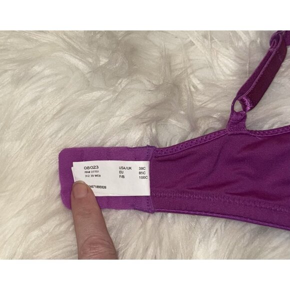 Sweet Nothings Maidenform Lace Minimizer Bra Unlined UW Animal Womens 38C 08023 - Picture 7 of 7